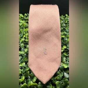 Mens Yves Saint Laurent Tan Tie